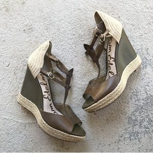 Sam Edelman Espadrille Wedge Heels Size 10